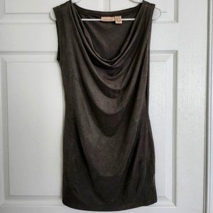 DKNY jeans Velvety feel cowell neck tank top